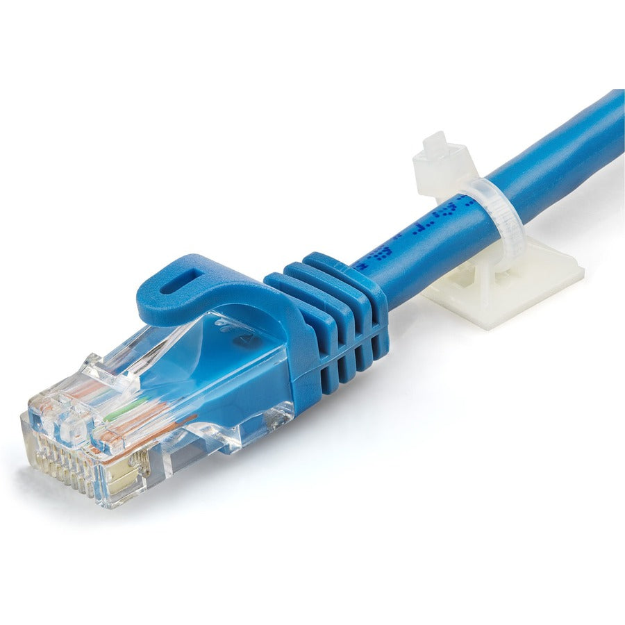 StarTech.com 100 Pack Cable Tie Mounts with Adhesive Tape for 0.13 in. (3.2 mm) Wide Ties