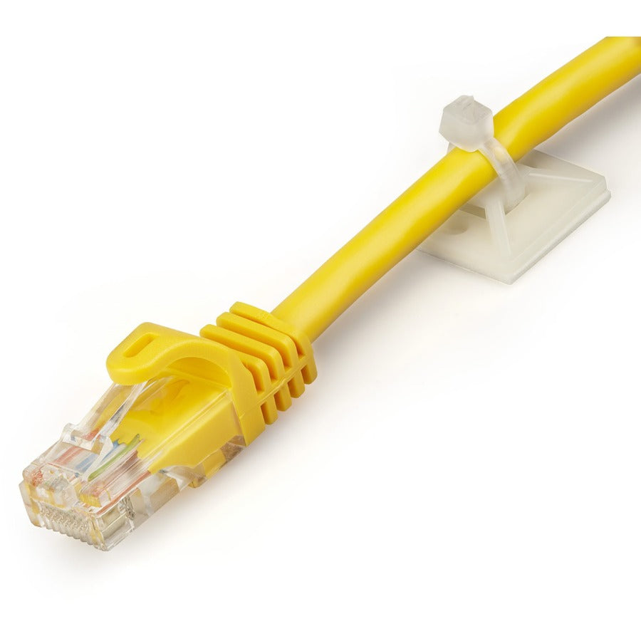 StarTech.com 100 Pack Cable Tie Mounts with Adhesive Tape for 0.18 in. (4.6 mm) Wide Ties