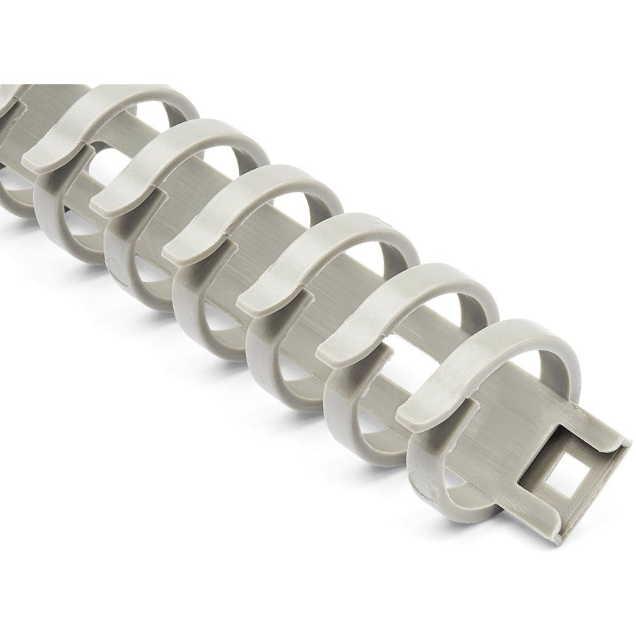 StarTech.com Cable Management Raceway Spine Vertebrae, Gray, 19.68" Length, Nylon 66, 1 Each, TAA Compliant