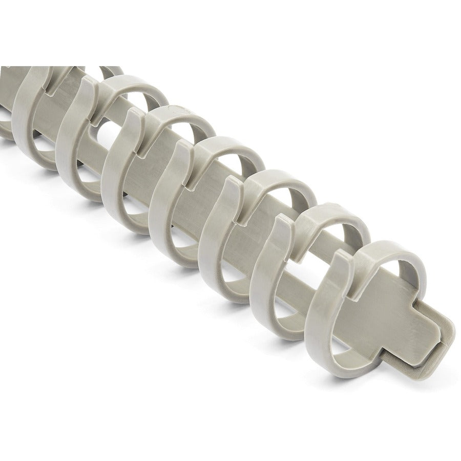 StarTech.com Cable Management Raceway Spine Vertebrae, Gray, 19.68" Length, Nylon 66, 1 Each, TAA Compliant