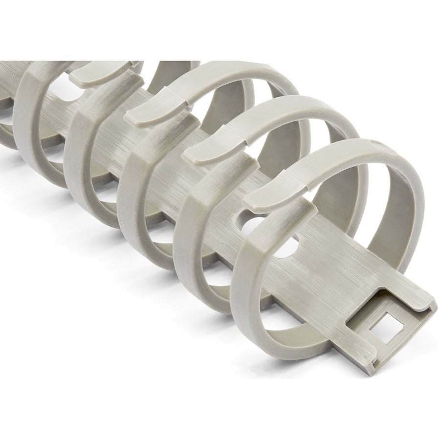 StarTech.com Cable Management Raceway Spine Vertebrae, Gray, 19.68" Length, Nylon 66, 1 Each, TAA Compliant