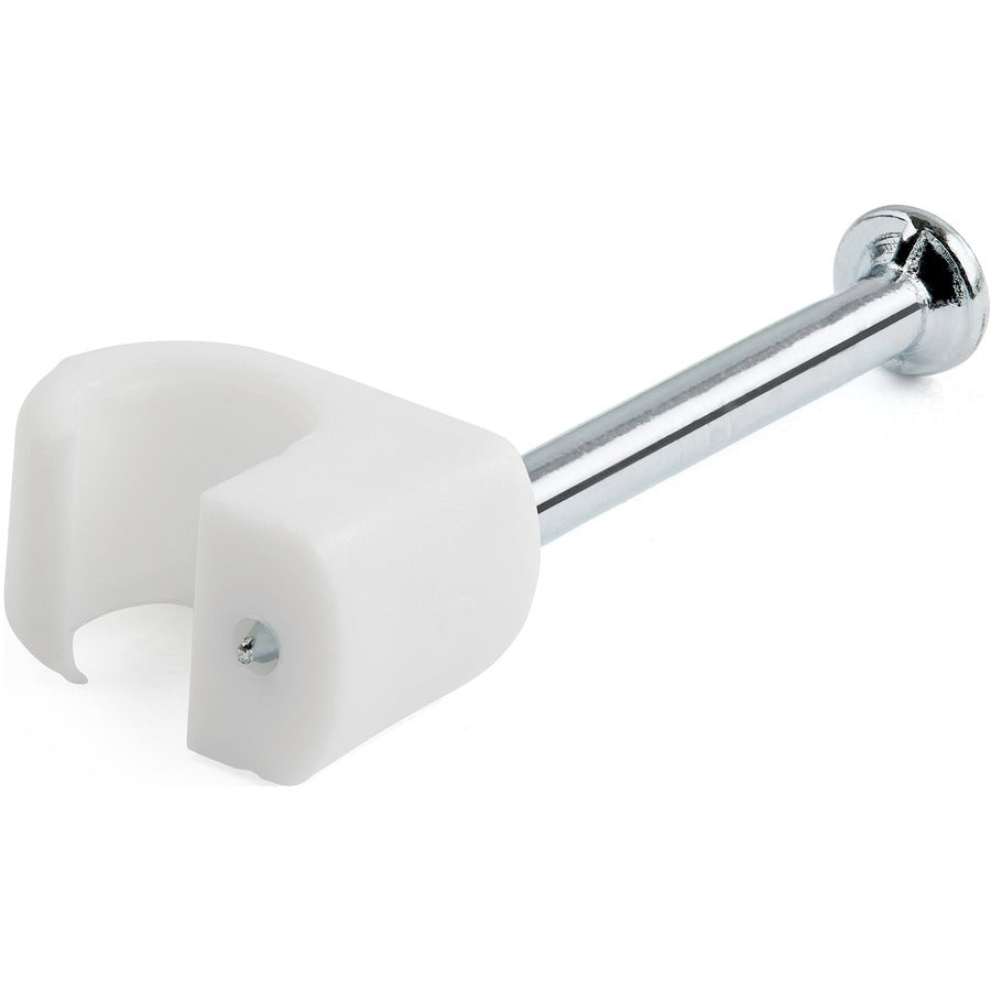 StarTech.com 100 Pack Medium Cable Clips with Nail