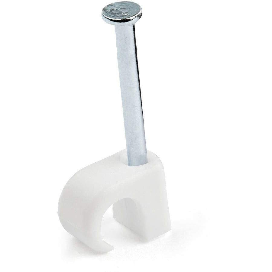 StarTech.com 100 Pack Medium Cable Clips with Nail