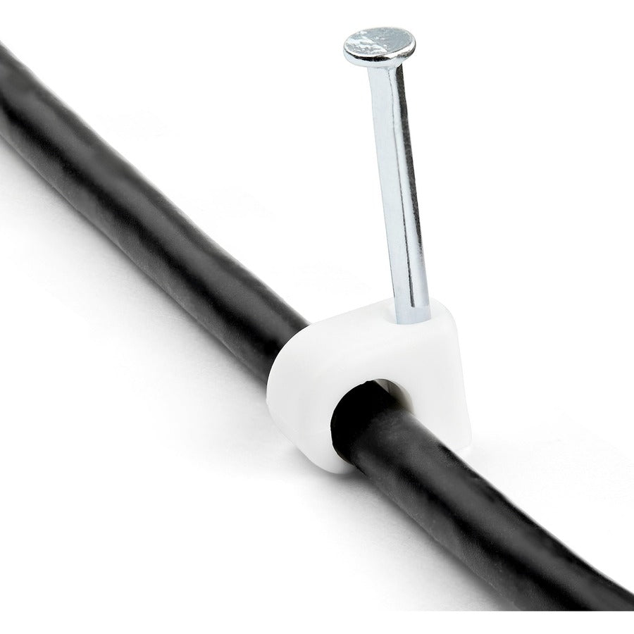 StarTech.com 100 Pack Medium Cable Clips with Nail
