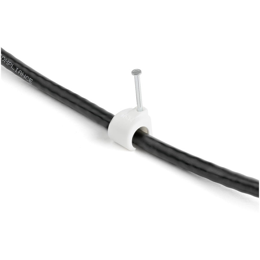 StarTech.com 100 Pack Extra Large Cable Clips with Nail
