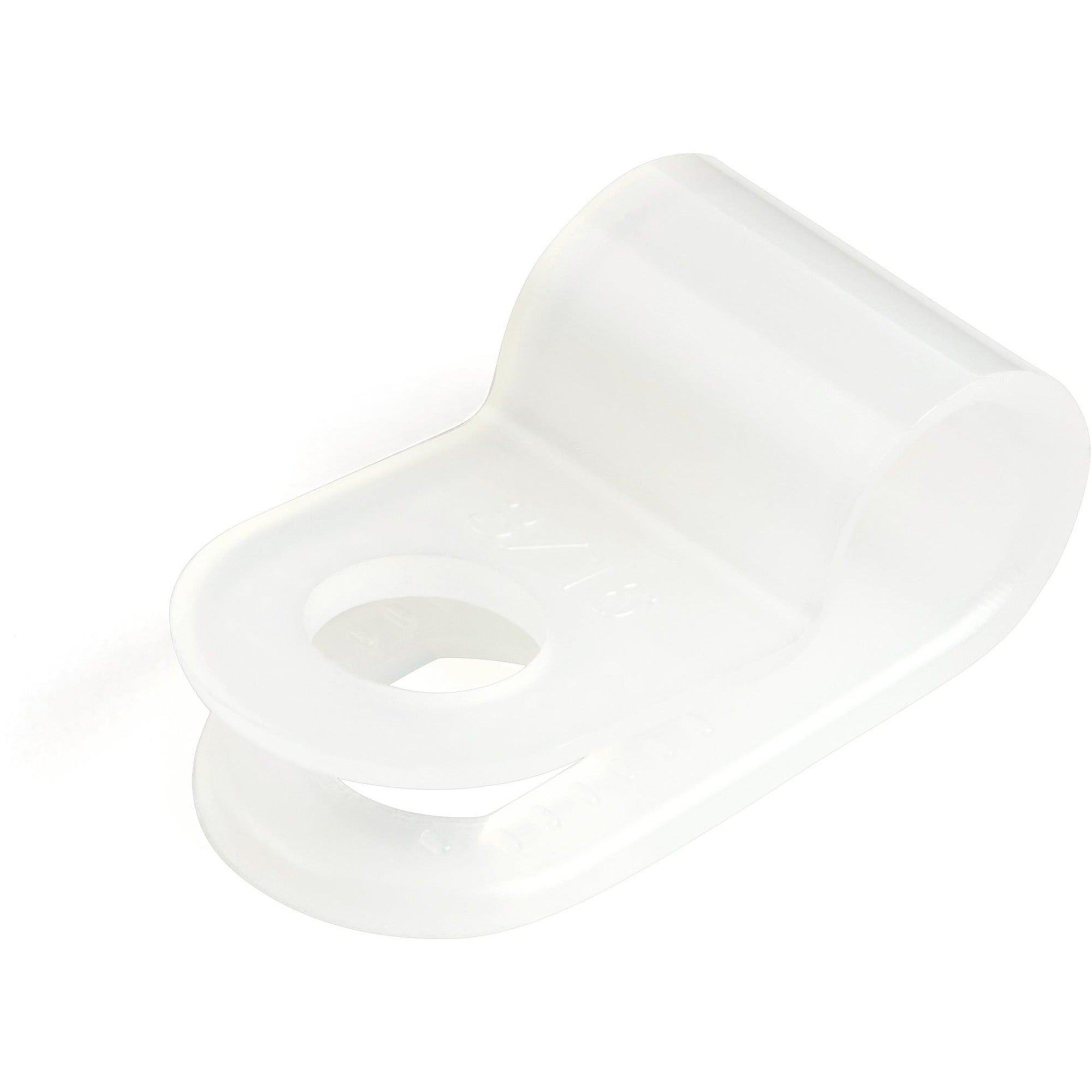 StarTech.com 100 - Screw Mount Cable Clamps - Cable Clamp - White - 0.40" Length - Nylon 66 - 100 / Pack - TAA Compliant