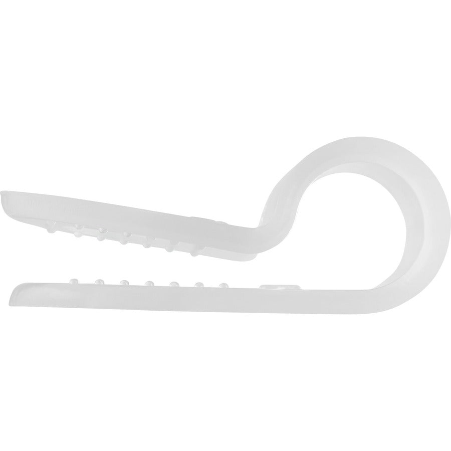 StarTech.com 100 - Screw Mount Cable Clamps - Cable Clamp - White - 0.40" Length - Nylon 66 - 100 / Pack - TAA Compliant