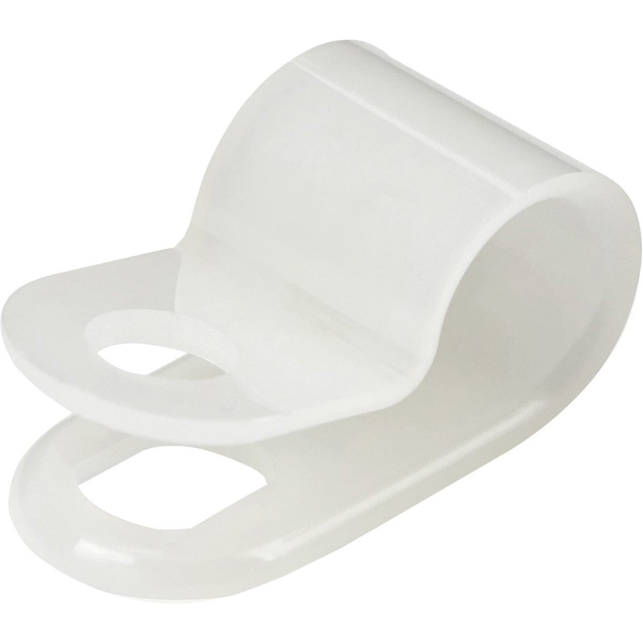 StarTech.com 100 - Screw Mount Cable Clamps - Cable Clamp - White - 0.30" Length - Nylon 66 - 100 / Pack - TAA Compliant