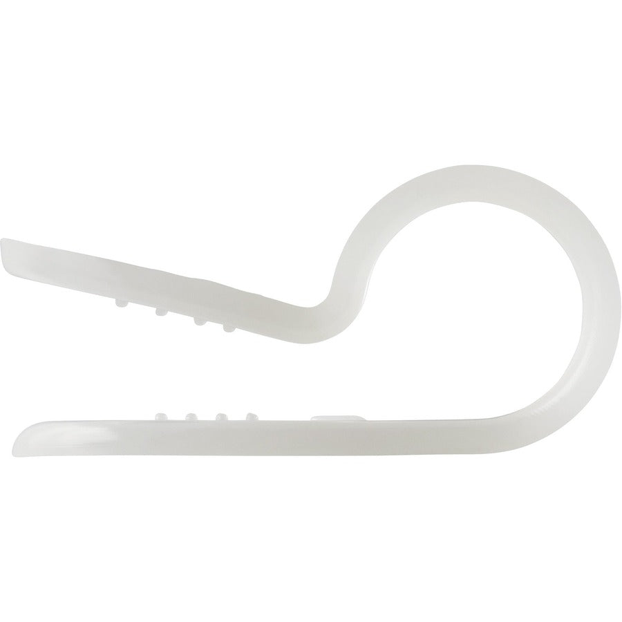 StarTech.com 100 - Screw Mount Cable Clamps - Cable Clamp - White - 0.30" Length - Nylon 66 - 100 / Pack - TAA Compliant