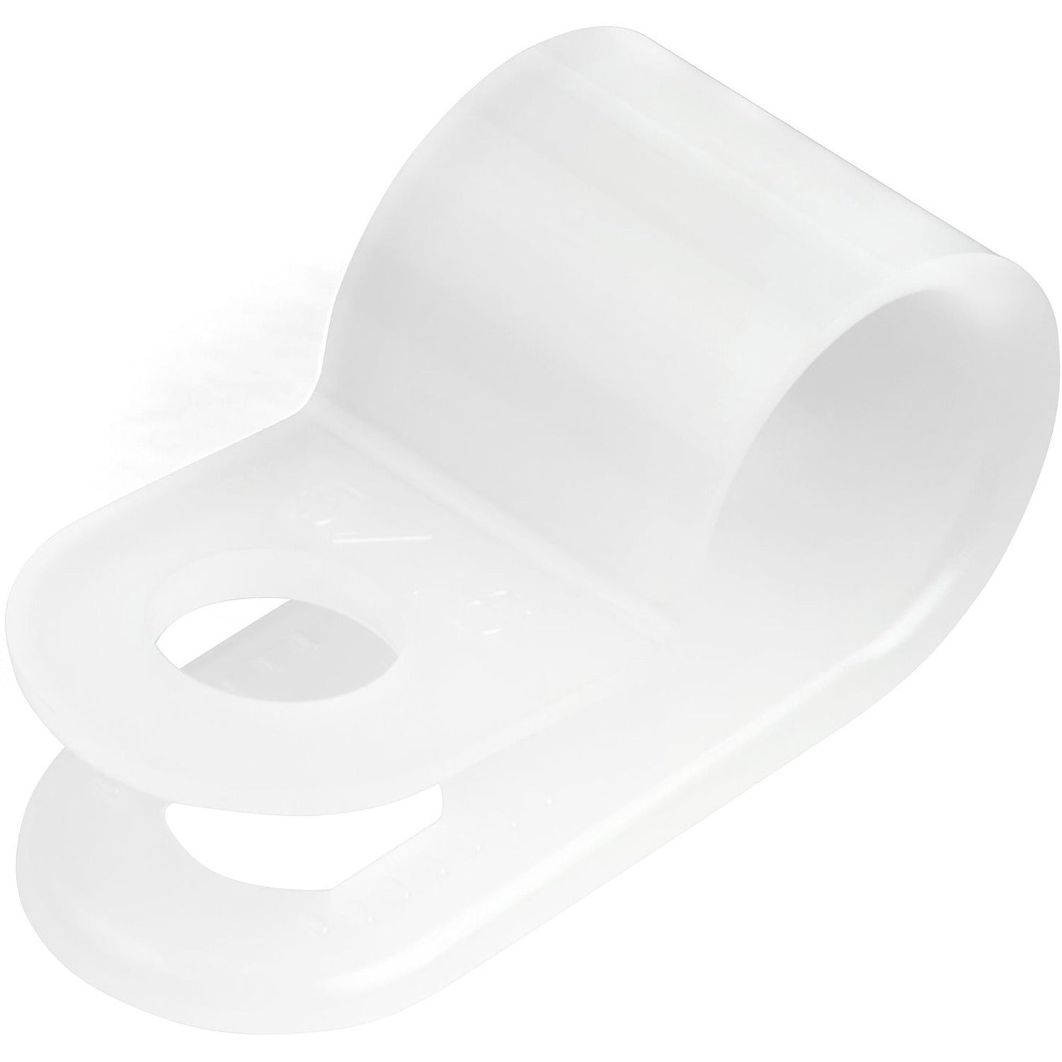 StarTech.com 100 - Screw Mount Cable Clamps - Cable Clamp - White - 0.40" Length - Nylon 66, Iron, Polyvinyl Chloride (PVC) - 100 / Pack - TAA Compliant