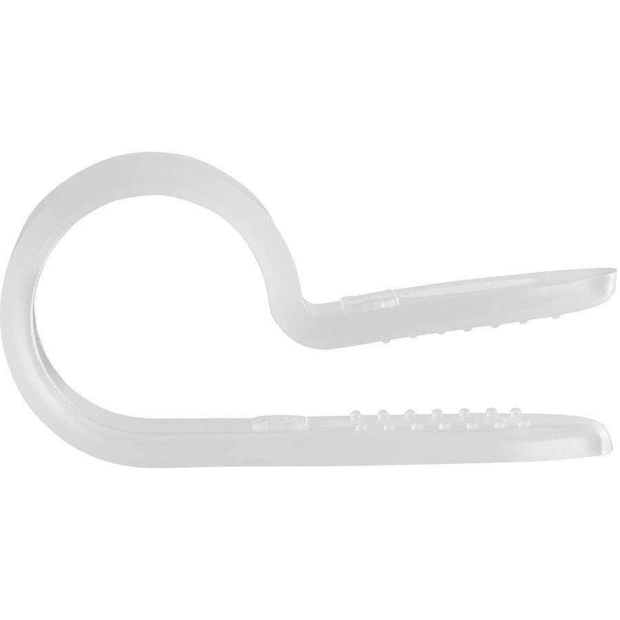 StarTech.com 100 - Screw Mount Cable Clamps - Cable Clamp - White - 0.40" Length - Nylon 66, Iron, Polyvinyl Chloride (PVC) - 100 / Pack - TAA Compliant
