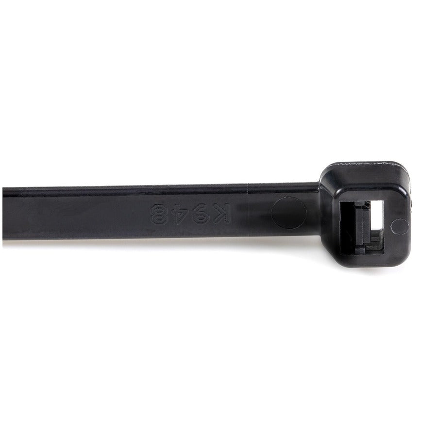StarTech.com 100 Pack 10" Cable Ties - Black Extra Large Nylon/Plastic Zip Tie