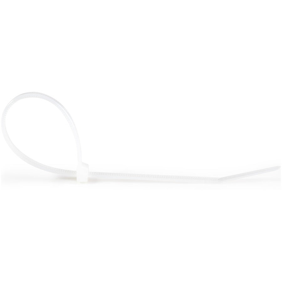StarTech.com 1000 Pack 10" Cable Ties - White Extra Large Nylon/Plastic Zip Tie