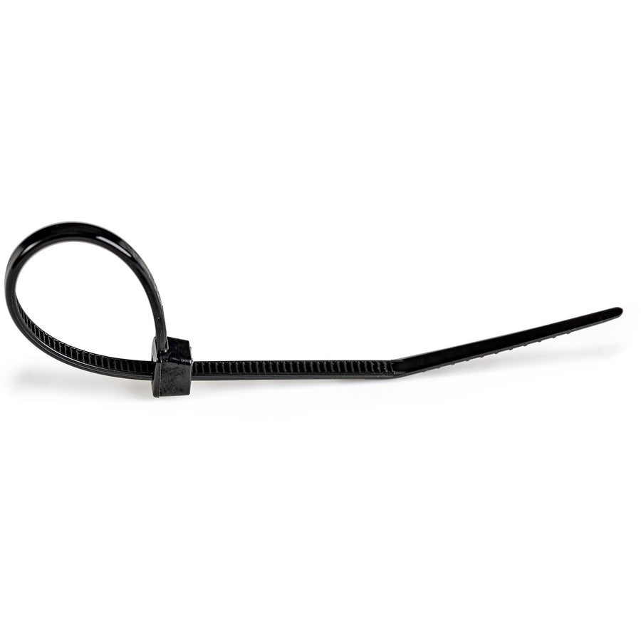 StarTech.com 100 Pack 6" Cable Ties - Black Medium Nylon/Plastic Zip Tie