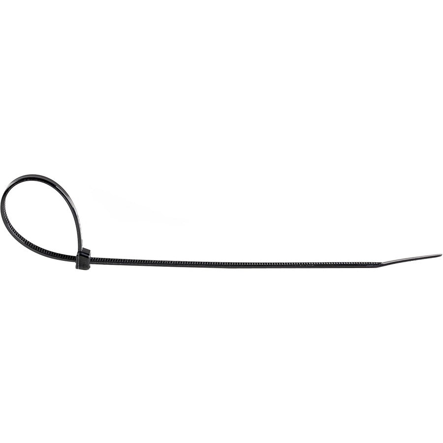 StarTech.com 1000 Pack 8" Cable Ties - Black Large Nylon/Plastic Zip Tie
