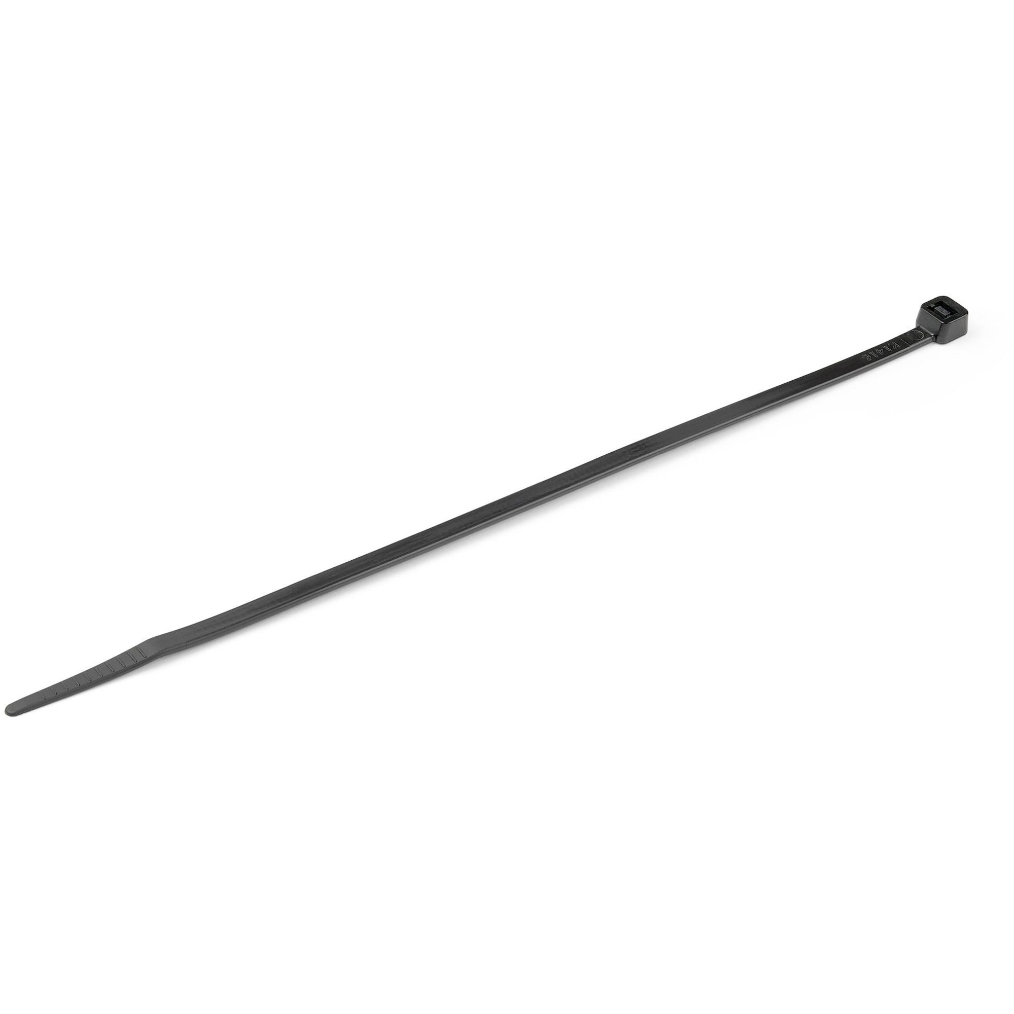 StarTech.com 1000 Pack 8" Cable Ties - Black Large Nylon/Plastic Zip Tie