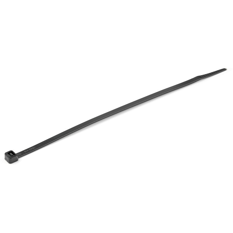 StarTech.com 1000 Pack 8" Cable Ties - Black Large Nylon/Plastic Zip Tie