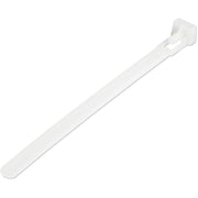 StarTech.com 100 Pack 5" Reusable Cable Ties - White Small Releasable Nylon/Plastic Zip Tie
