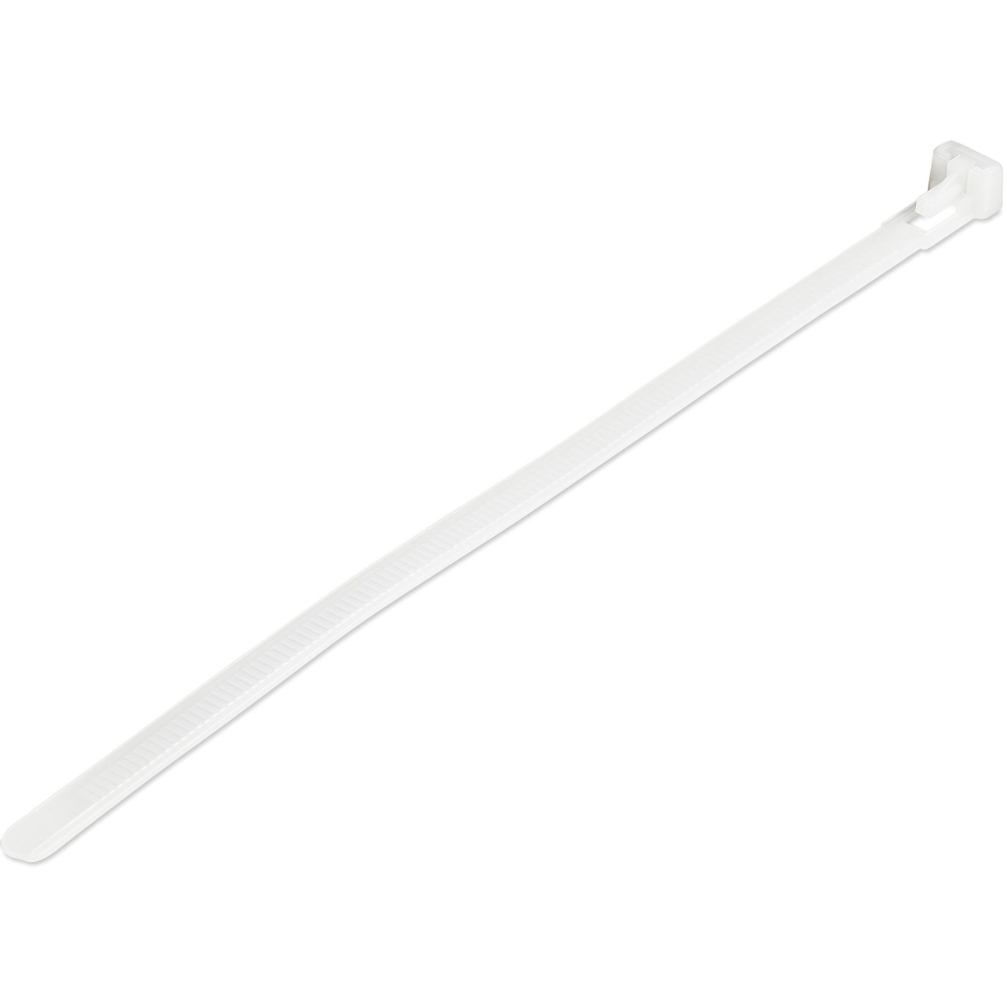 StarTech.com 100 Pack - 8 in. (203 mm) White Cable Ties (CBMZTRB8)