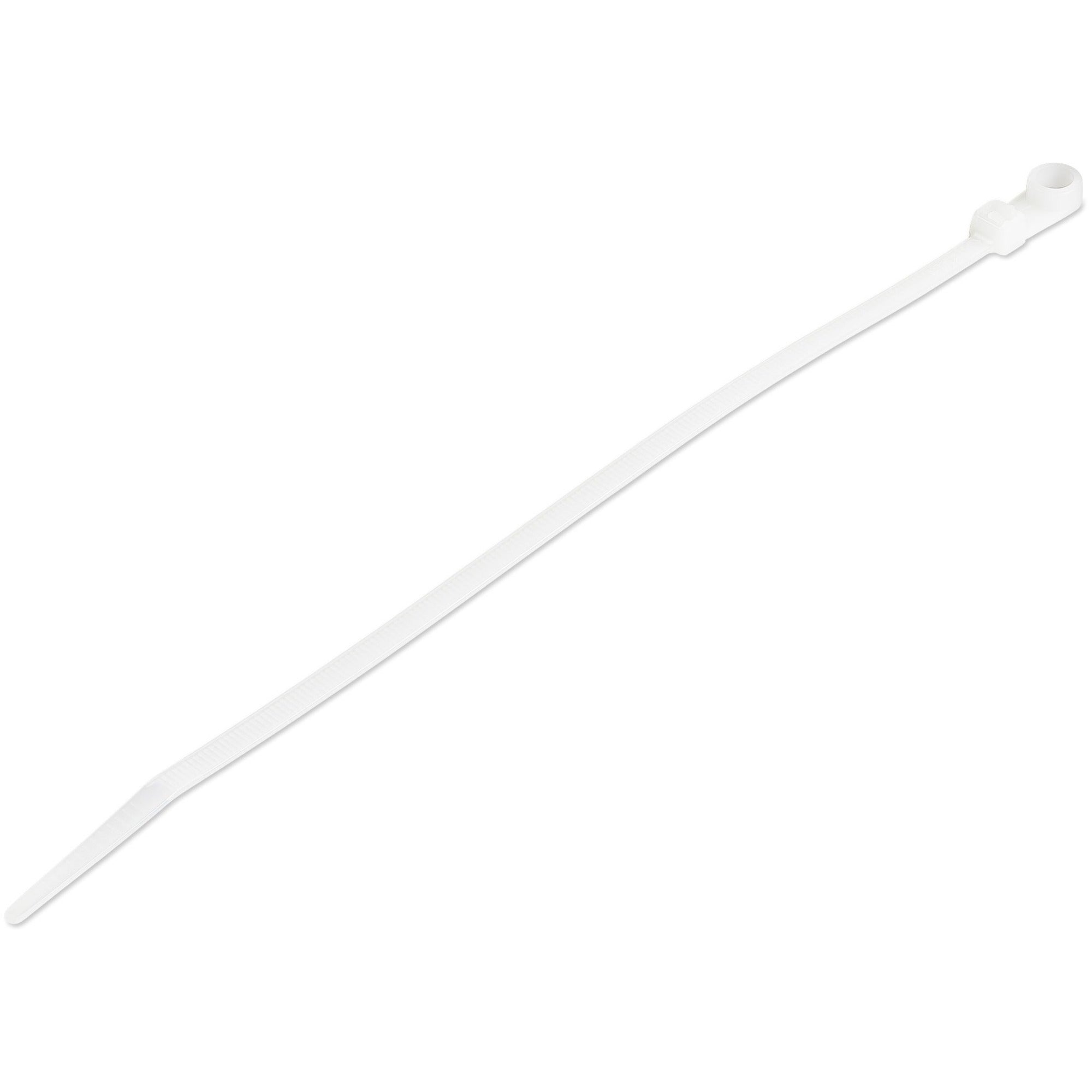 StarTech.com 100 Pack 8" Cable Tie with Mounting Hole