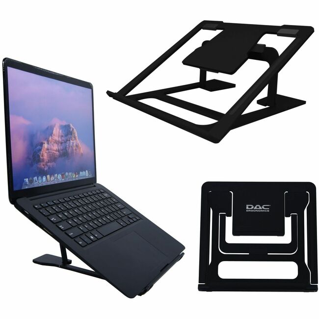 DAC&reg; MP-224 Portable Laptop Stand With 6 Height Levels, Black