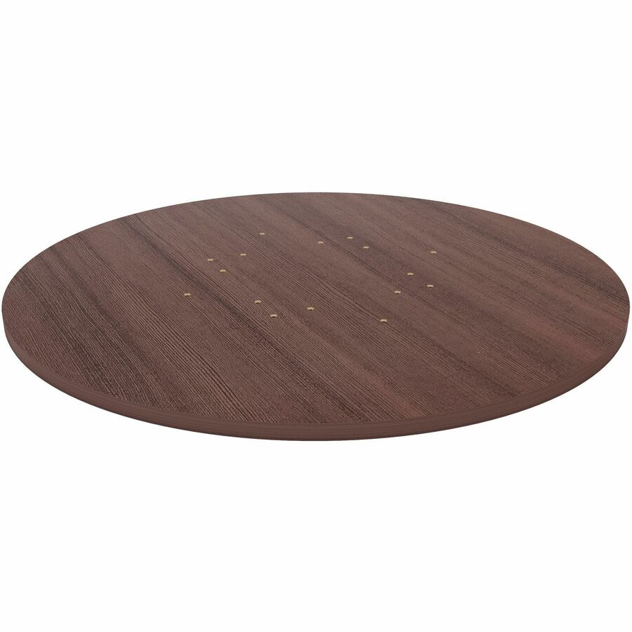 Lorell Essentials Conference Tabletop - Espresso Round Top - Contemporary Style - 1" Table Top Thickness x 42" Table Top Diameter - Assembly Required - 1 Each