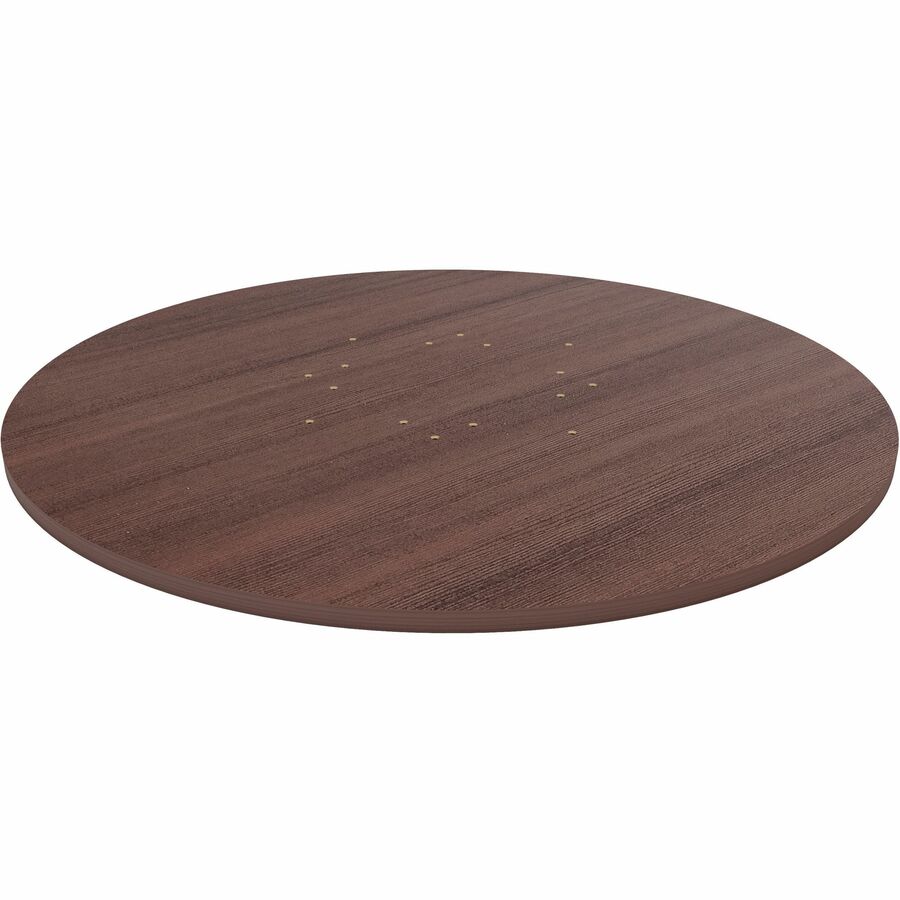 Lorell Essentials Conference Tabletop - Espresso Round Top - Contemporary Style - 1" Table Top Thickness x 48" Table Top Diameter - Assembly Required - 1 Each