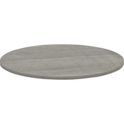 Lorell Essentials Conference Tabletop - Weathered Charcoal Laminate Round Top - Contemporary Style - 1" Table Top Thickness x 48" Table Top Diameter - Assembly Required - 1 Each