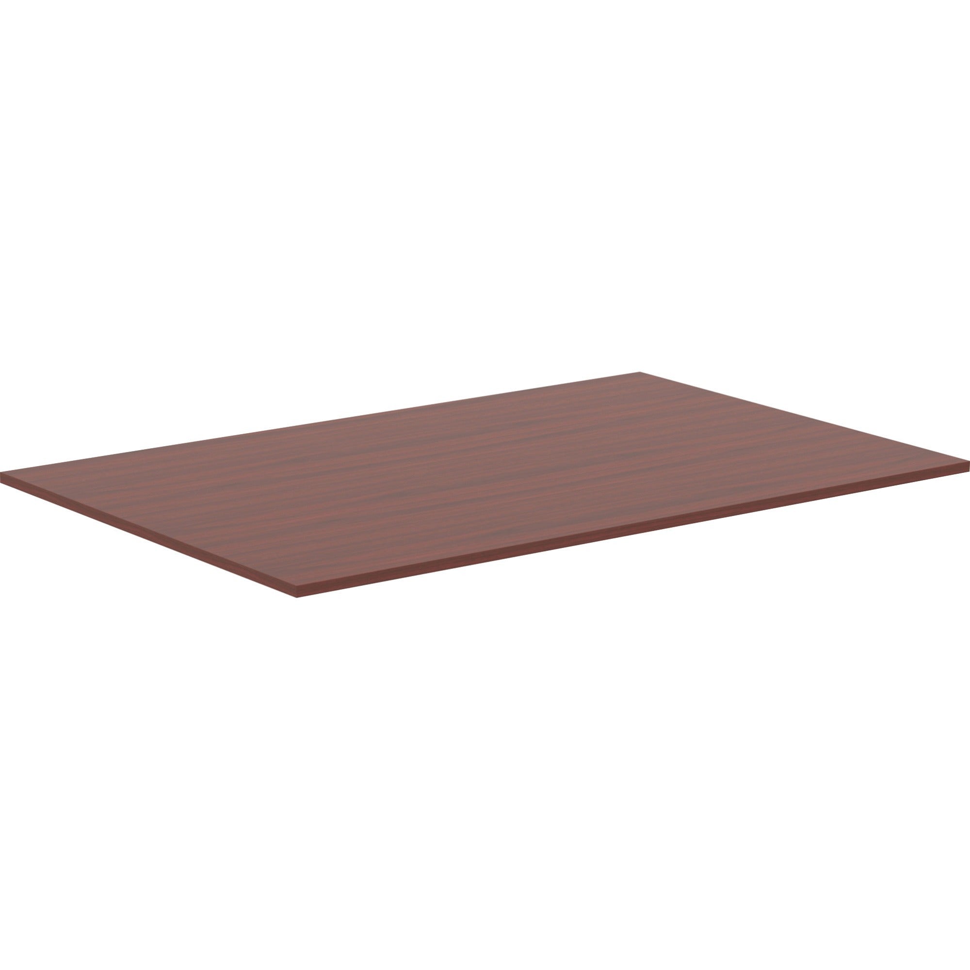 Lorell Revelance Conference Rectangular Tabletop - 1" Height x 71.6" Width x 47.3" Depth x 1" Thickness - Material: Laminate - Finish: Mahogany - 1 Each