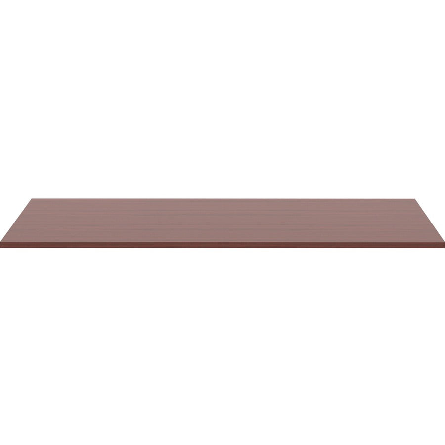 Lorell Revelance Conference Rectangular Tabletop - 1" Height x 71.6" Width x 47.3" Depth x 1" Thickness - Material: Laminate - Finish: Mahogany - 1 Each