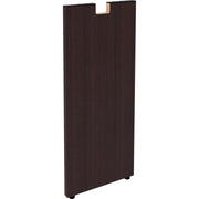 Lorell Essentials Series Credenza Half Leg - 28.5" Height x 12" Width x 1" Depth - Finish: Espresso Laminate - 1 Each