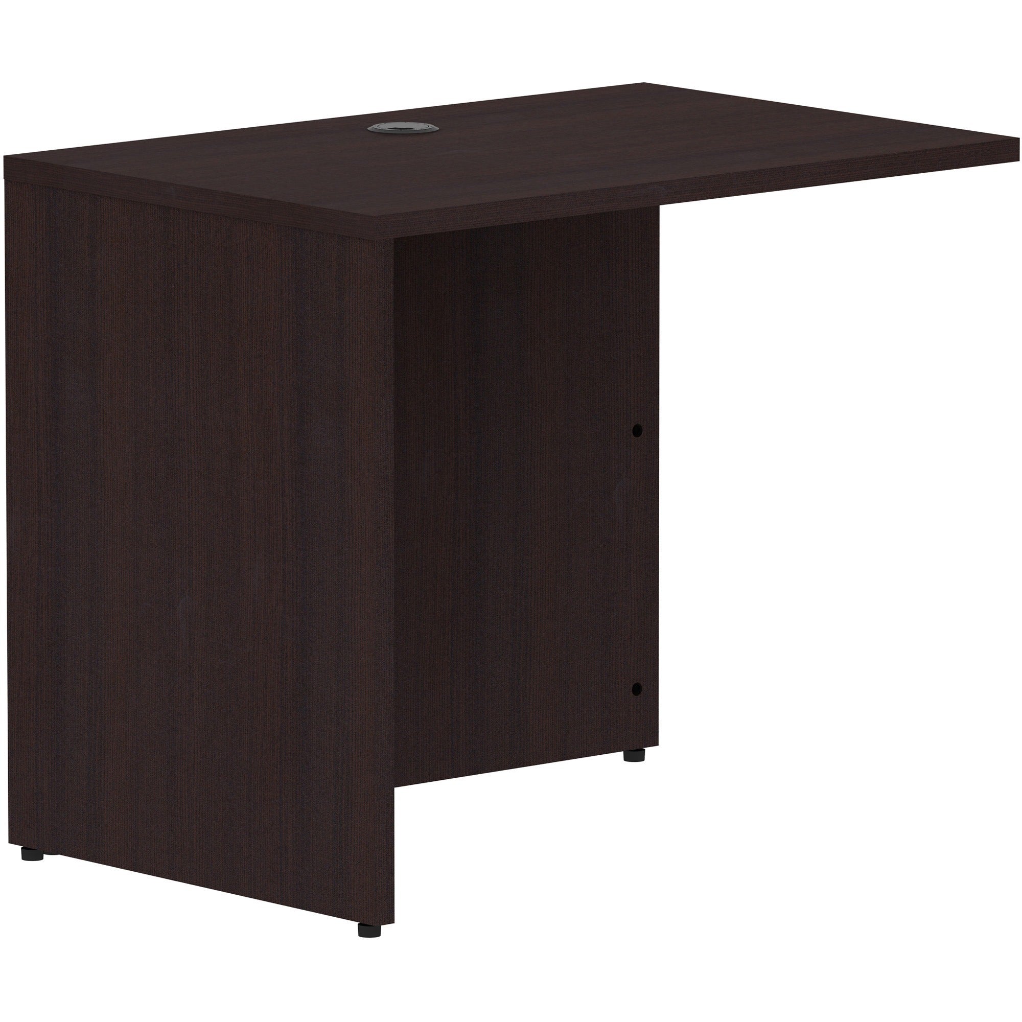 Lorell Essentials Series Return Shell - 29.5" Height x 35" Width x 24" Depth Return Shell, x 1" Thickness Top - Finish: Espresso Laminate - 1 Each