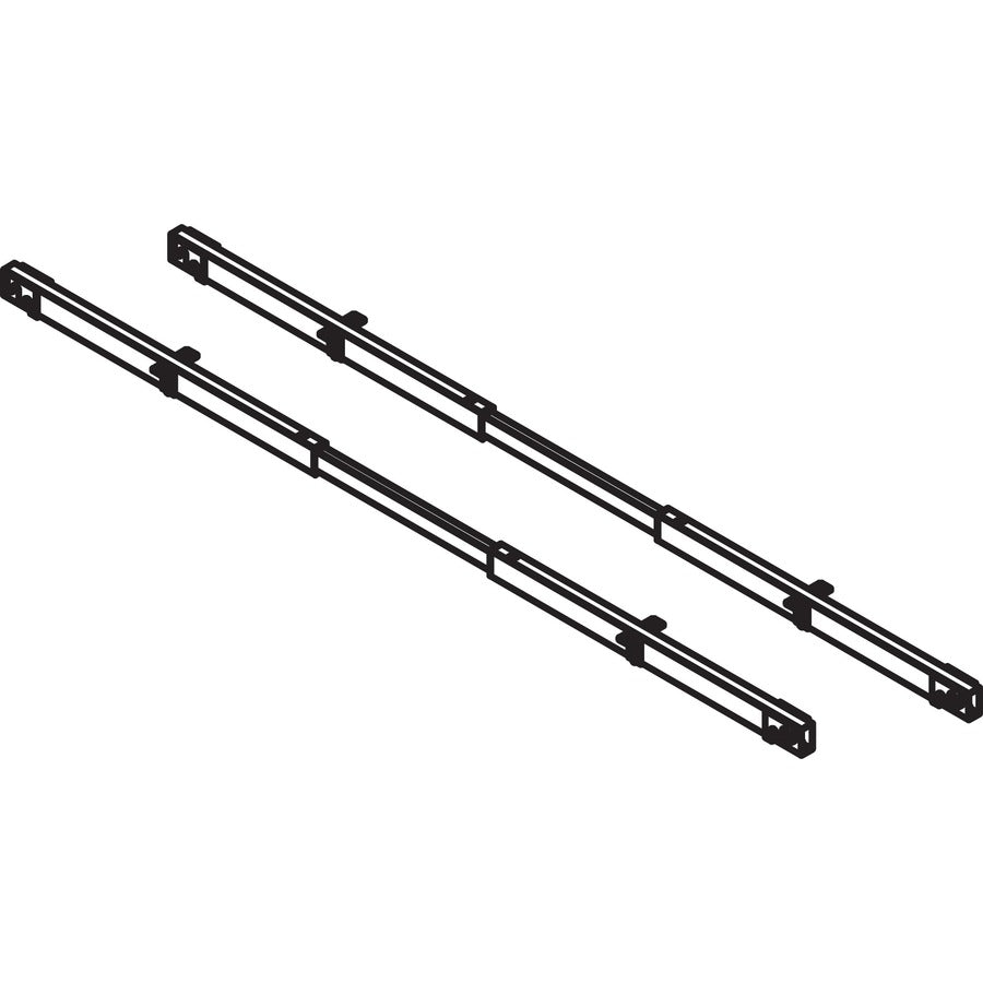 Lorell Relevance Series Curve Worksurface for 120 Workstations - Weathered Charcoal Laminate Rectangle Top - Contemporary Style - 47.25" Table Top Length x 34.13" Table Top Width x 1" Table Top Thickness - Assembly Required - 1 Each