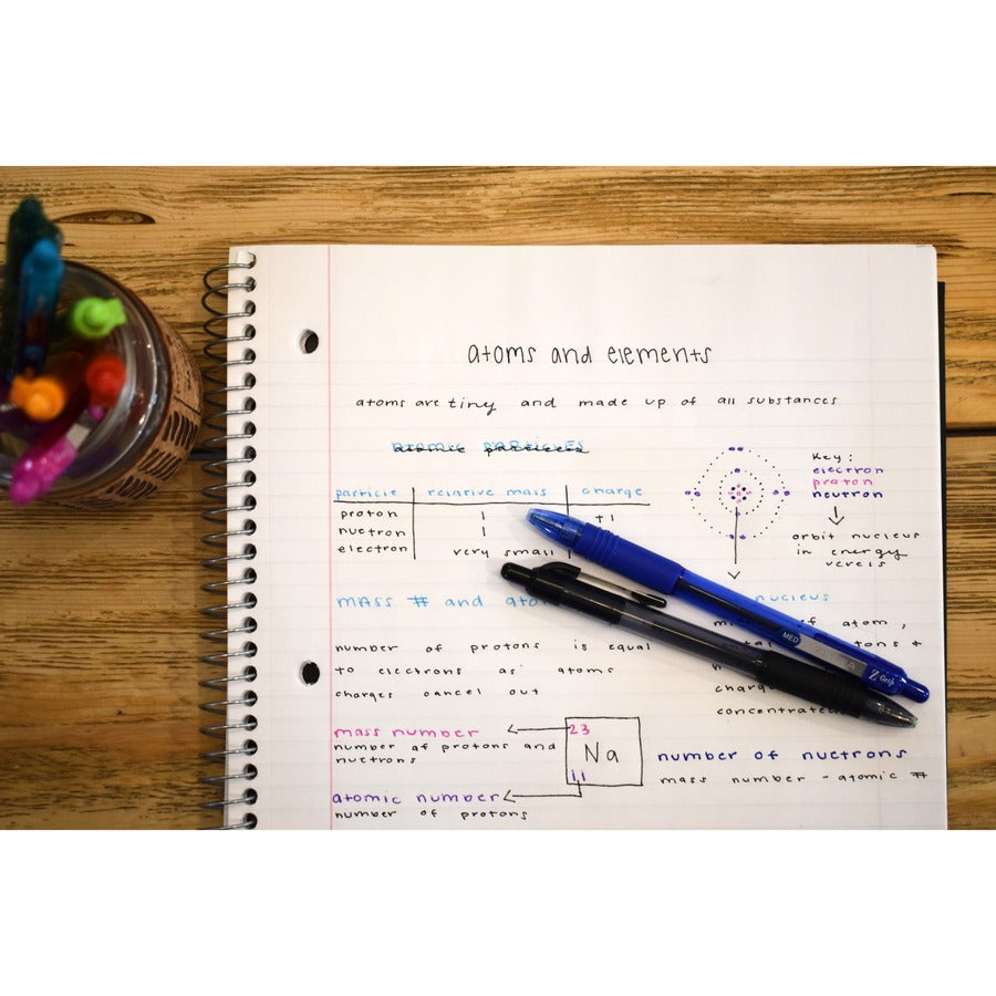 Zebra Pen Z-Grip Retractable Ballpoint Pens - 0.7 mm Pen Point - Retractable - Black Ink - 1 Dozen