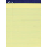 Ampad Legal Ruled Writing Pad - 100 Sheets - Legal Ruled Front Ruling - 1" Height x 8.5" Width x 11.8" Length - Smooth Surface, Perforated, Sturdy Back - 1 Pack