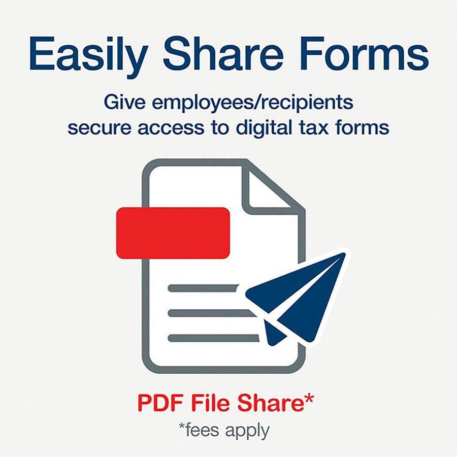 TOPS 5-part 1099-NEC Tax Forms - 5 Part - White - 50 / Pack