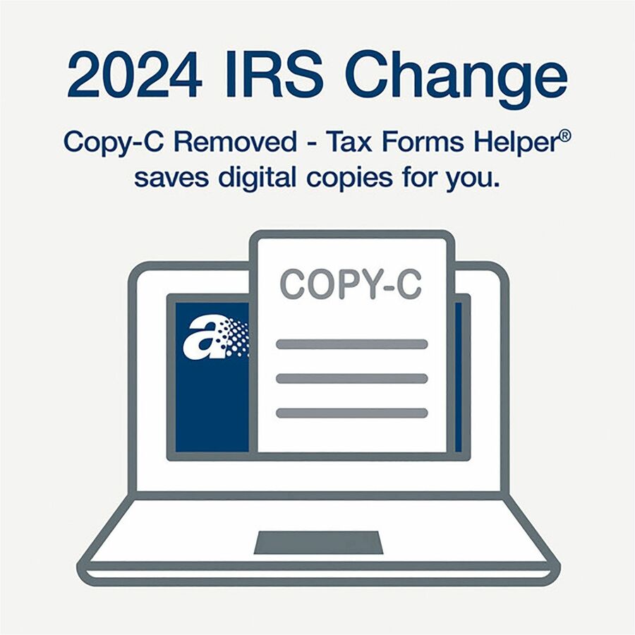 TOPS 5-part 1099-NEC Tax Forms - 5 Part - White - 24 / Pack