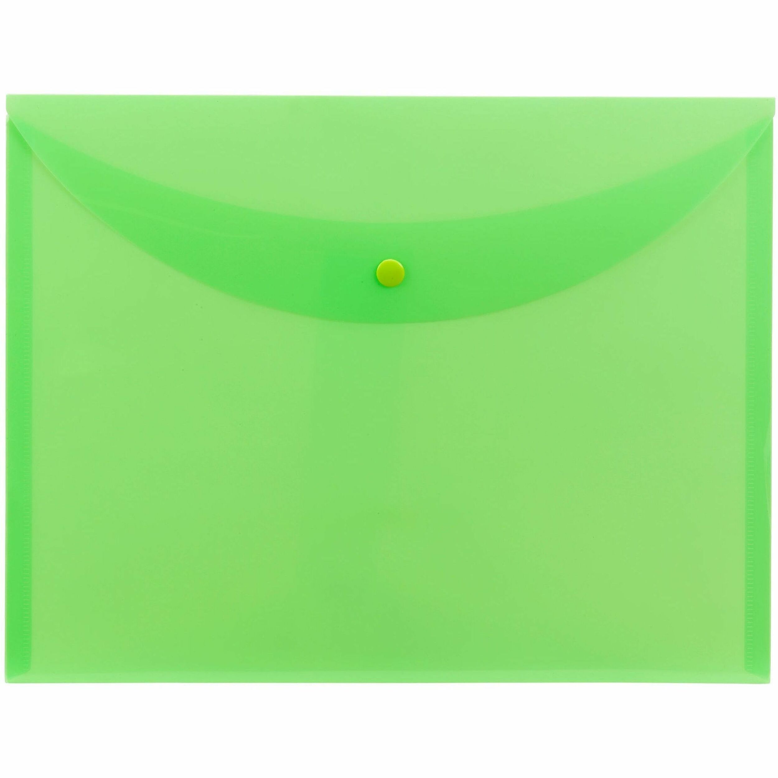 Smead Letter Filing Envelope - 8 1/2" x 11" - Green - 10 / Box