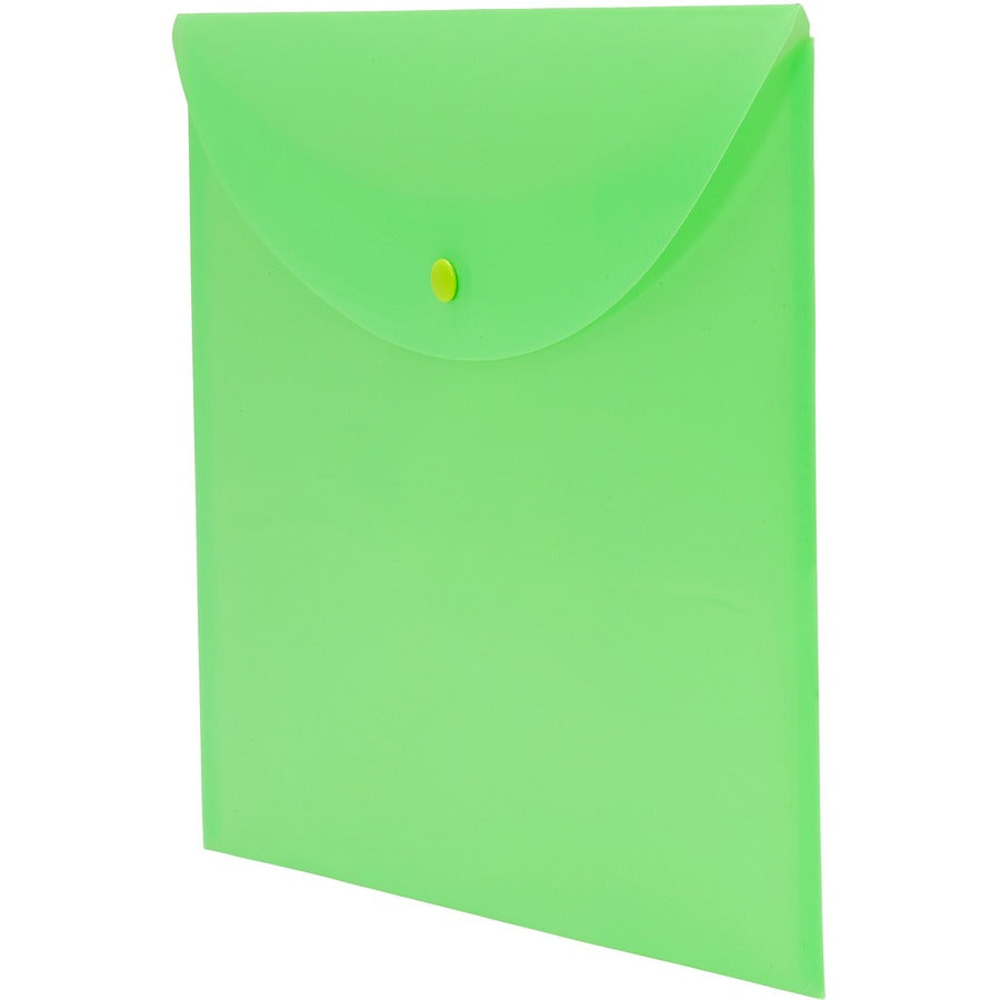 Smead Letter Filing Envelope - 8 1/2" x 11" - Green - 10 / Box