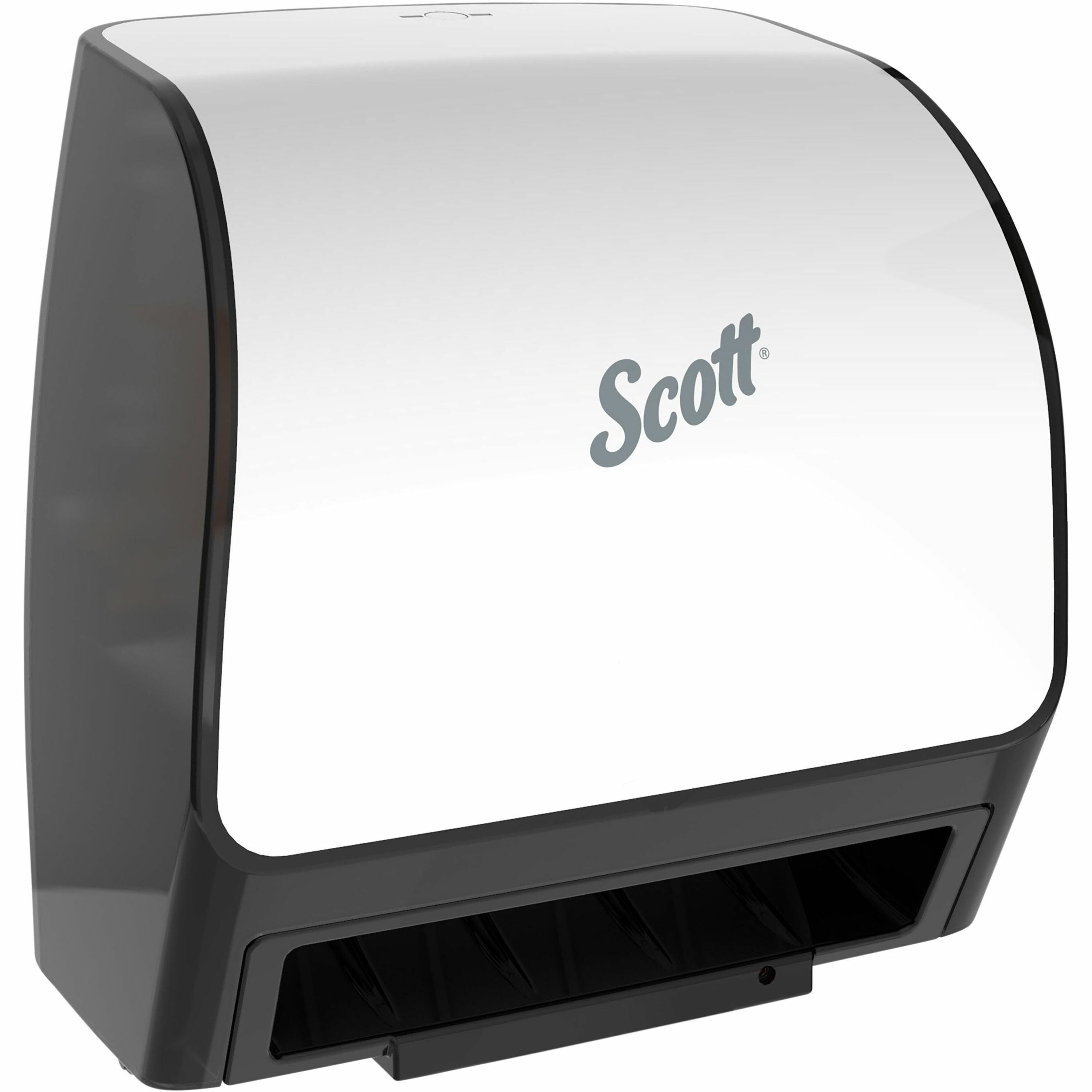 Touchless Dispenser - 6" Roll Diameter - 7.2" Height x 12.4" Width x 11.8" Depth - Plastic - White - Dirt Resistant, Hands-free, Compact, Drop Resistant, Slip Resistant, Wall Mountable, Hygienic, Keyless Entry - 1 Carton
