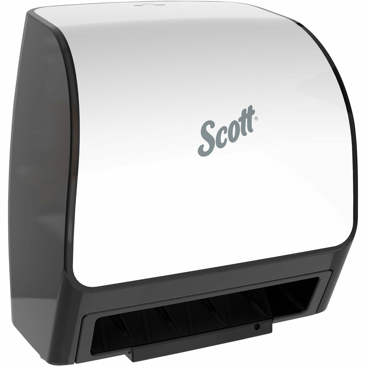 Touchless Dispenser - 6" Roll Diameter - 7.2" Height x 12.4" Width x 11.8" Depth - Plastic - White - Dirt Resistant, Hands-free, Compact, Drop Resistant, Slip Resistant, Wall Mountable, Hygienic, Keyless Entry - 1 Carton