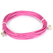 Black Box Fiber Optic Duplex Patch Network Cable, 32.80 ft, 2 x LC Male to 2 x LC Male, 100 Gbit/s, OM4 50/125µm, LSZH Jacket, Erika Violet, 1 Each