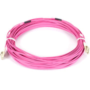Black Box Fiber Optic Duplex Patch Network Cable - 65.60 ft Fiber Optic Network Cable for Transceiver, Network Device - First End: 2 x LC Network - Male - Second End: 2 x LC Network - Male - 100 Gbit/s - Patch Cable - LSZH - Erika Violet - 1 Each