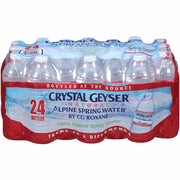 Crystal Geyser Natural Alpine Spring Water - Ready-to-Drink - 16.90 fl oz (500 mL) - 24 / Carton