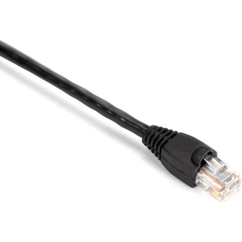 Black Box GigaBase Cat.5e UTP Patch Network Cable, 5 ft, RJ-45 Male/Male, 24 AWG, Gold Plated Contacts, Snagless Boot, Black, 1 Each