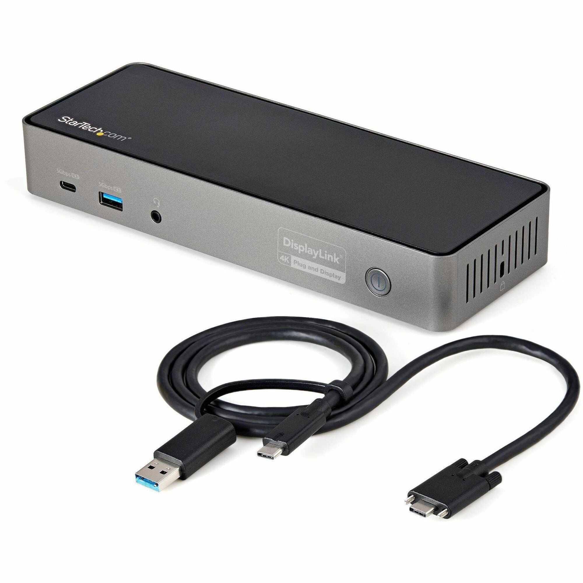 StarTech.com Docking Station, 1 Each, 85W, USB 3.1 Gen 2 Type-C, Supports 3 Displays (4K), 6 USB Ports (4 Type-A, 2 Type-C), HDMI, DisplayPort, Thunderbolt, Gigabit Ethernet, Windows/Mac/Ubuntu/ChromeOS