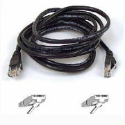Belkin RJ45 Category 5e Patch Cable - 16 ft Category 5e Network Cable - First End: 1 x RJ-45 - Male - Second End: 1 x RJ-45 - Male - Patch Cable - Black - 1 Each