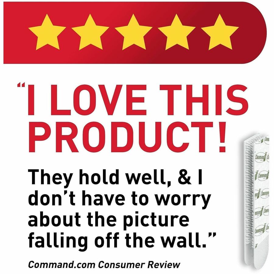 Command Mounting Strip - 5.63" Length x 5.19" Width - Rubber Resin, Paper - For Picture Hanging, Wall, Mounting - 132 - 132