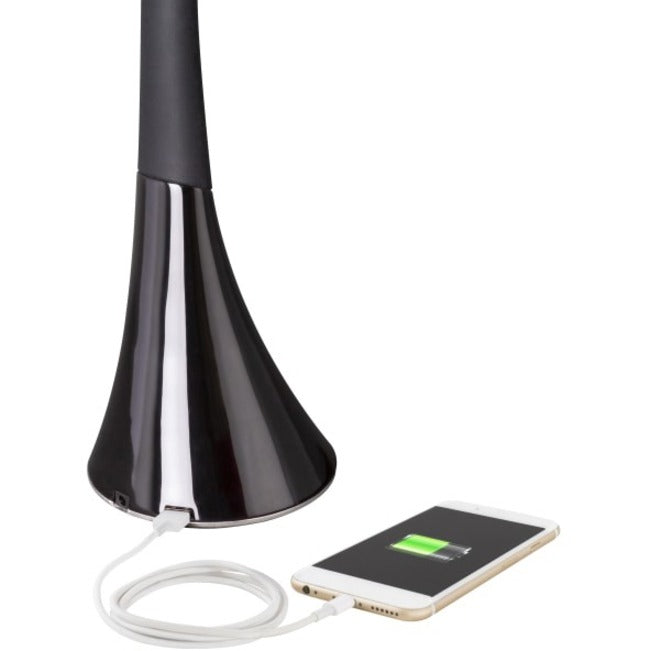 OttLite Swerve LED Desk Lamp with 3 Color Modes and USB
