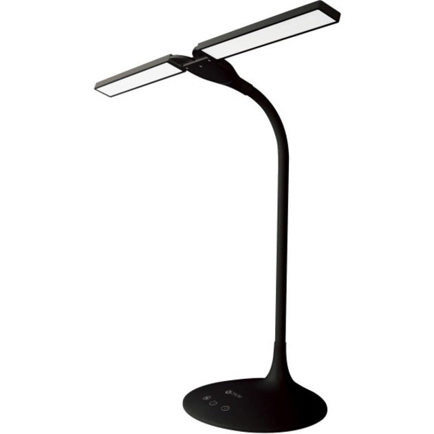 26" Height x 26" Width - LED Bulb - Black - Flexible Neck, Adjustable Height, Adjustable Brightness, Adjustable Arm, Dimmable, Adjustable Angle, Automatic Off Timer - ABS - Desk Mountable, Table Top - Black - for Desk, Table